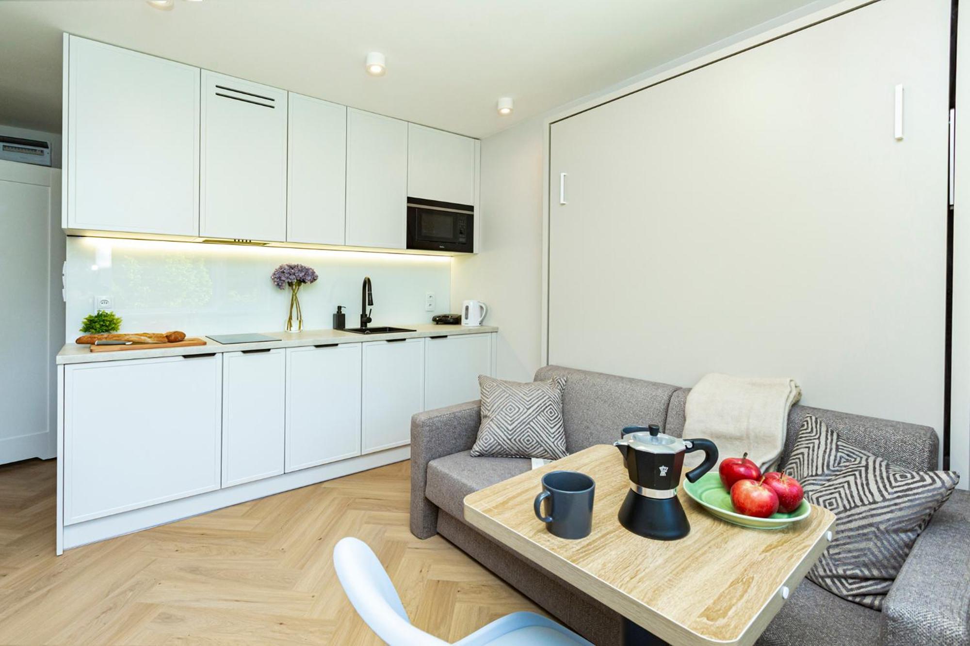 Batorego Grey - Stacja Metra 300m - Bezplatny Parking Apartament *